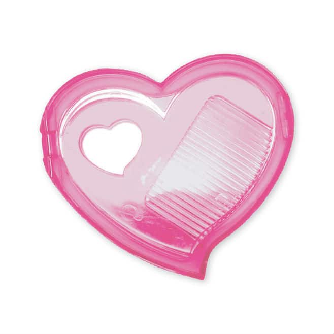 Heart-Shaped Mirror with Comb