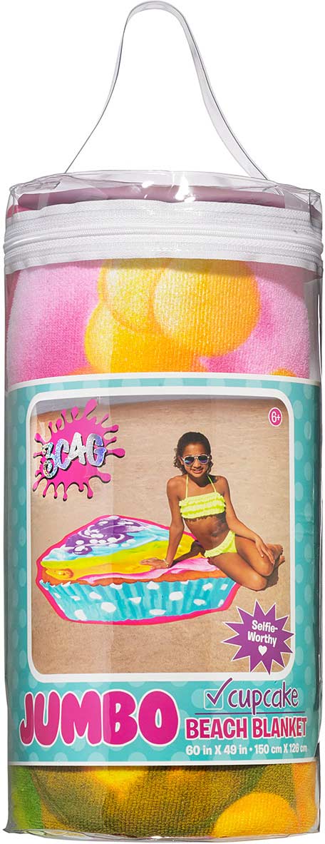 Rainbow Cupcake Beach Blanket