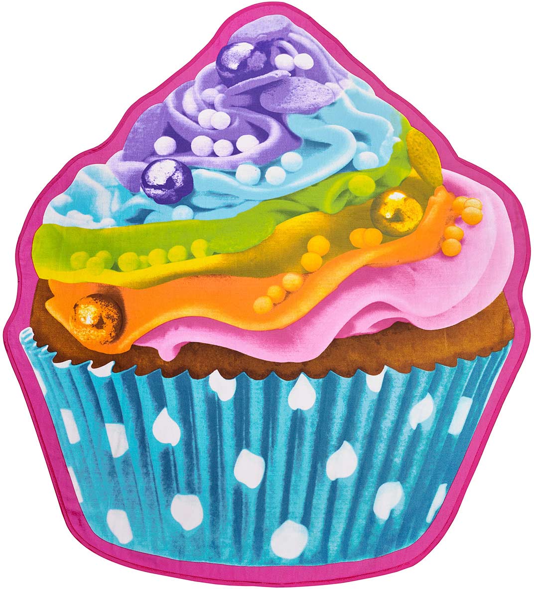 Rainbow Cupcake Beach Blanket