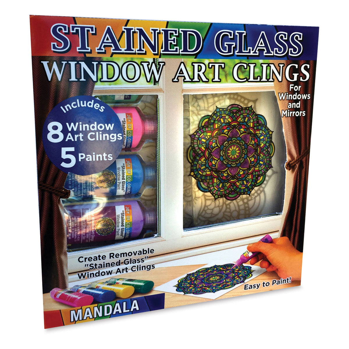 Joy of Coloring Stained Glass Mandalas