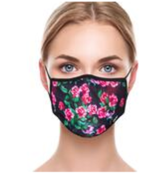 Adult Face Mask - Pink Flowers