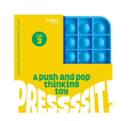 Push and Pop Blue Square