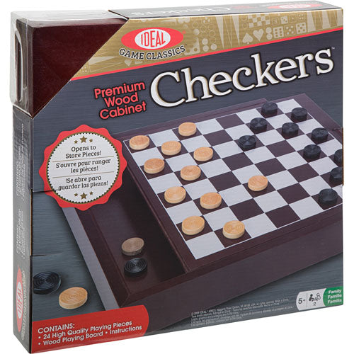 Ideal Premium Wood Cabinet Checkers