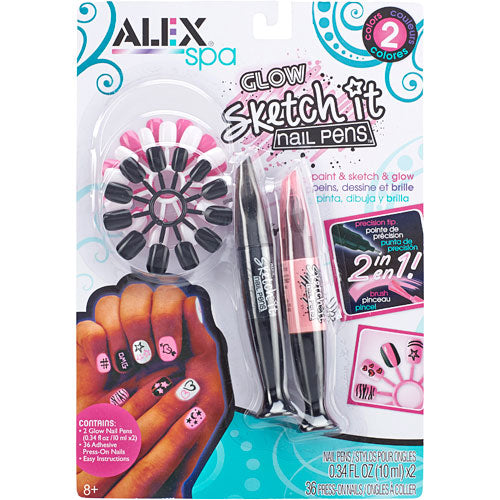 ALEX Spa Glow Sketch It Nail Pens 2 Pack