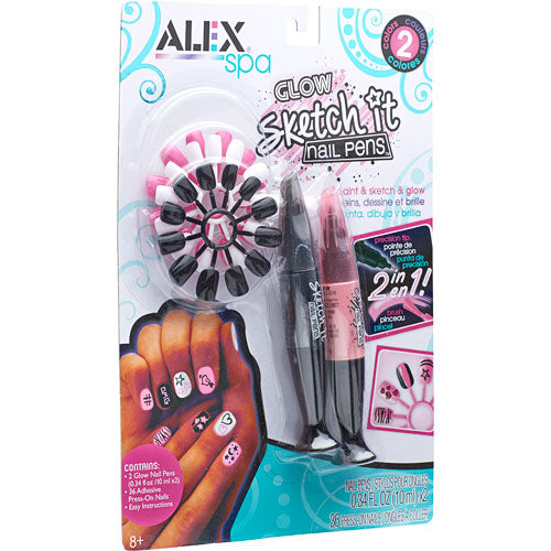 ALEX Spa Glow Sketch It Nail Pens 2 Pack