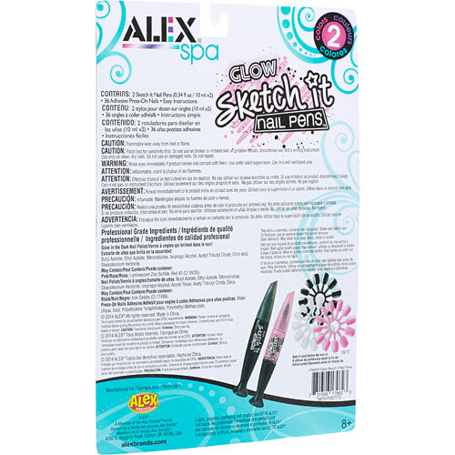ALEX Spa Glow Sketch It Nail Pens 2 Pack