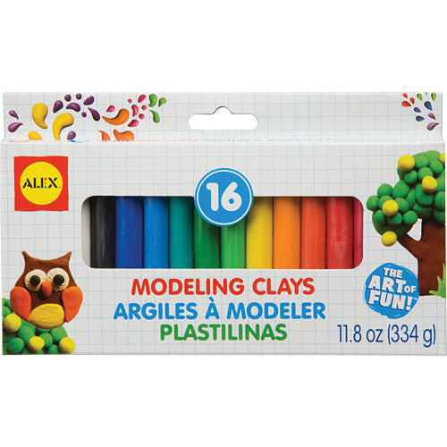 Modeling Clay (Box of 16 assorted colors)