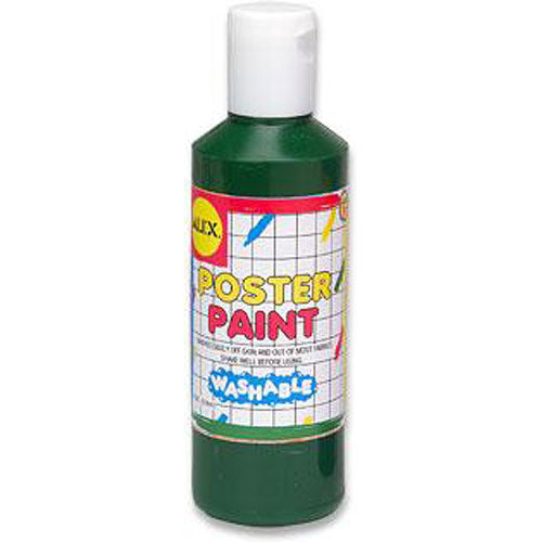 washable green poster paint