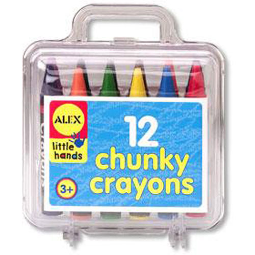 LITTLE HANDS CRAYONS IN TRAVEL CASE (12)