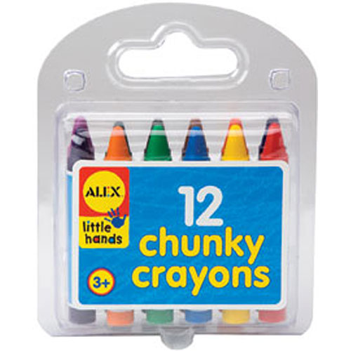 LITTLE HANDS CRAYONS IN TRAVEL CASE (12)
