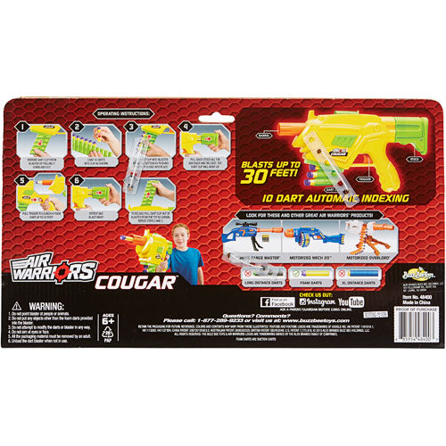 Buzz Bee Toys Air Warriors Cougar Blaster