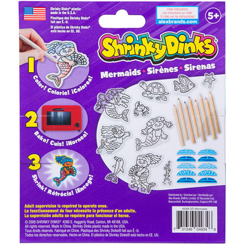 Shrinky Dinks Mermaids