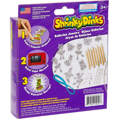 CLEARANCE Shrinky Dinks Ballerina Jewelry