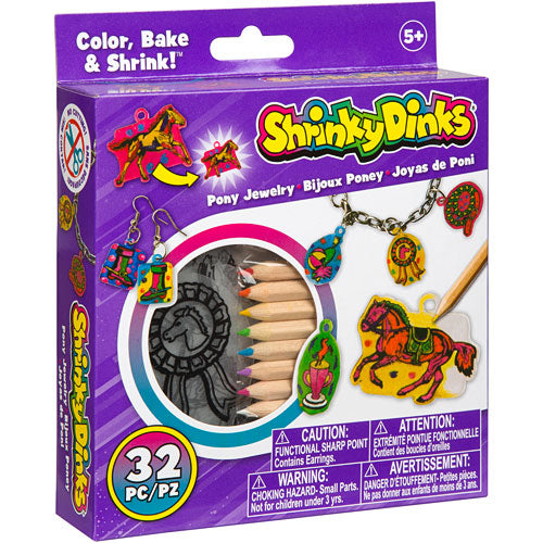 pony jewelry shrinky dinks