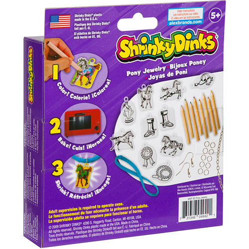 pony jewelry shrinky dinks