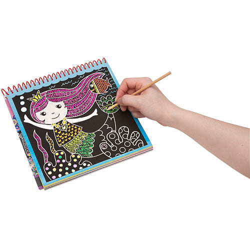 ALEX Toys Artist Studio Scra-ffiti So Cute Artist Studio Scratch Pad Coloring and Sketch Book
