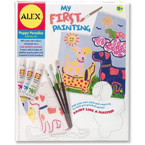 MY FIRST PAINTING - PUPPY PARADISE