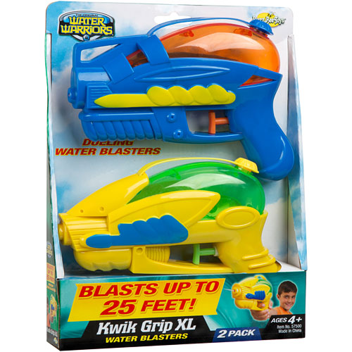 Buzz Bee Toys Water Warriors Kwik Grip XL Water Blasters 2 Pack