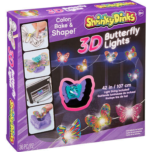 Shrinky Dinks 3D Butterfly Lights