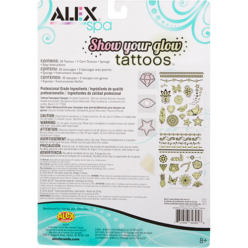 ALEX Spa Show Your Glow Tattoos