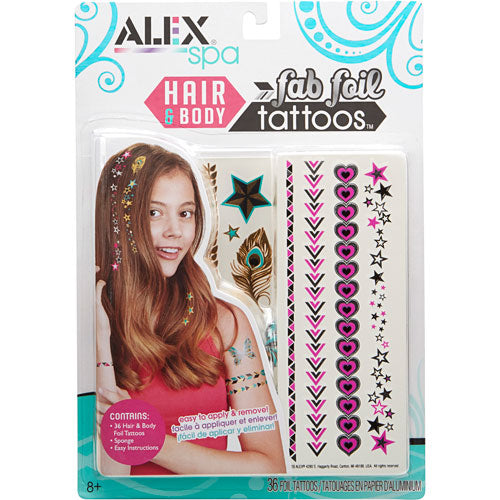 ALEX Spa Hair and Body Fab Foil Tattoos