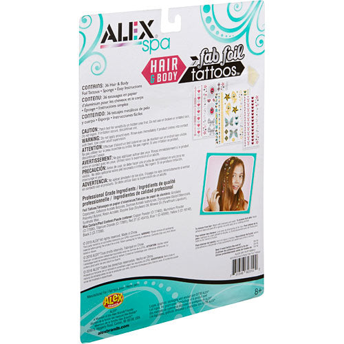 ALEX Spa Hair and Body Fab Foil Tattoos