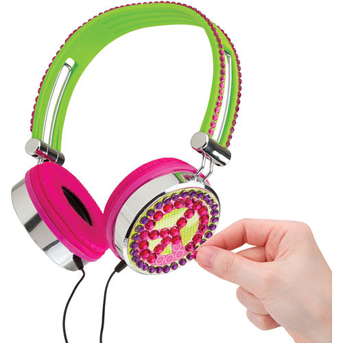 ALEX Toys DIY Wear Pink and Green Tech Couture Bling Headphones