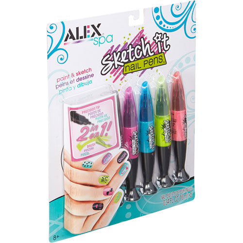ALEX Spa Hot Hues Sketch It Nail Pens