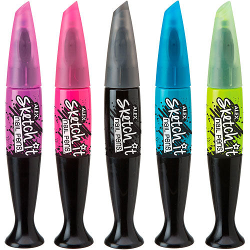 ALEX Spa Hot Hues Sketch It Nail Pens