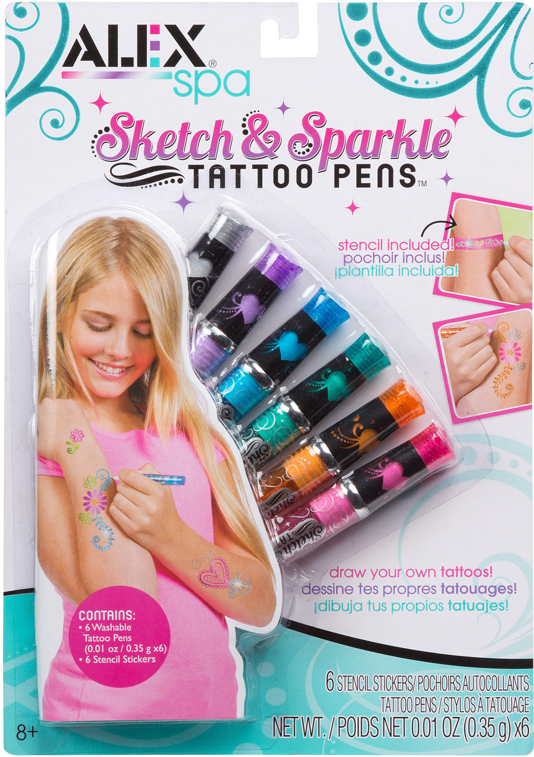 ALEX Spa Sketch and Sparkle Tattoo Pens