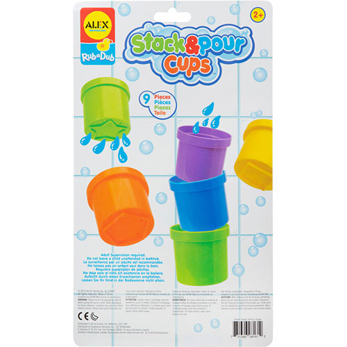 ALEX Toys Rub a Dub Stack and Pour Cups