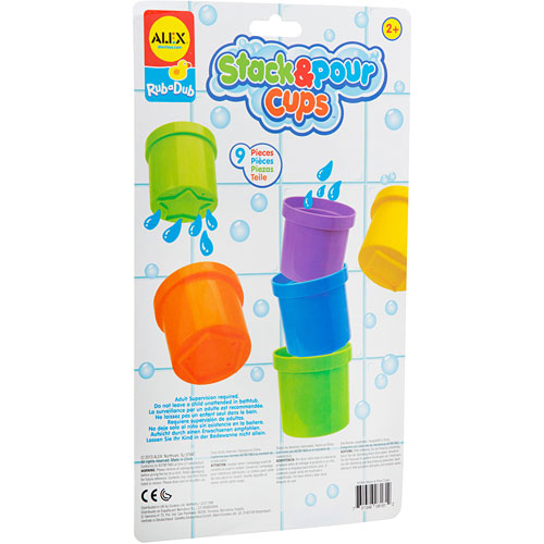 ALEX Toys Rub a Dub Stack and Pour Cups