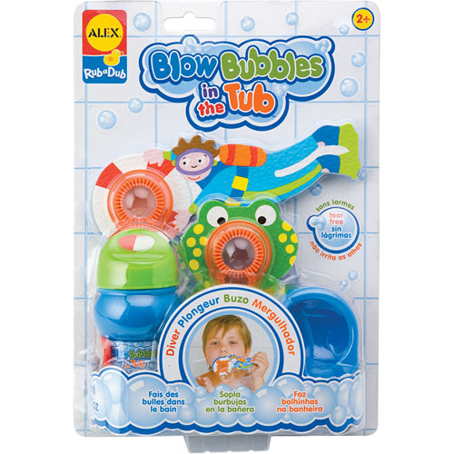 blow bubbles tub diver