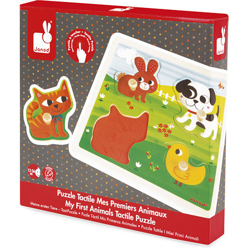 Janod Tactile Puzzle-My First Animals