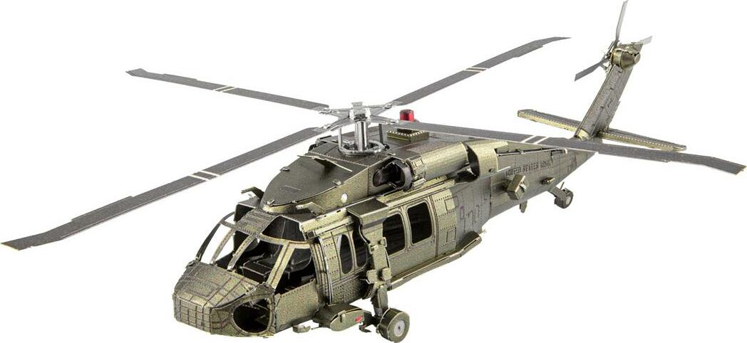 Fascinations Metal Earth Black Hawk Helicopter 3D Metal Model Kit