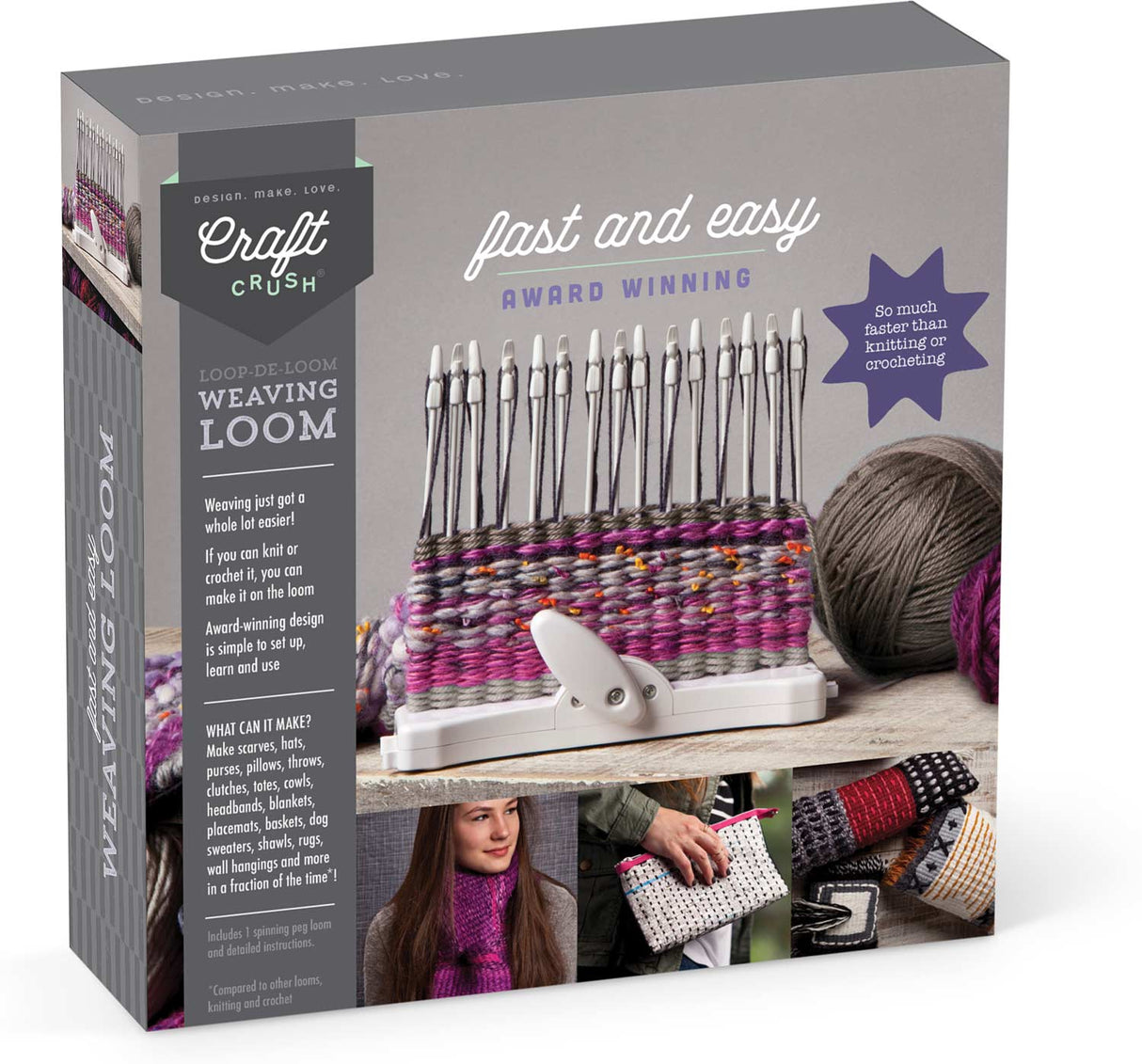 Craft Crush Weaving Loom Lit