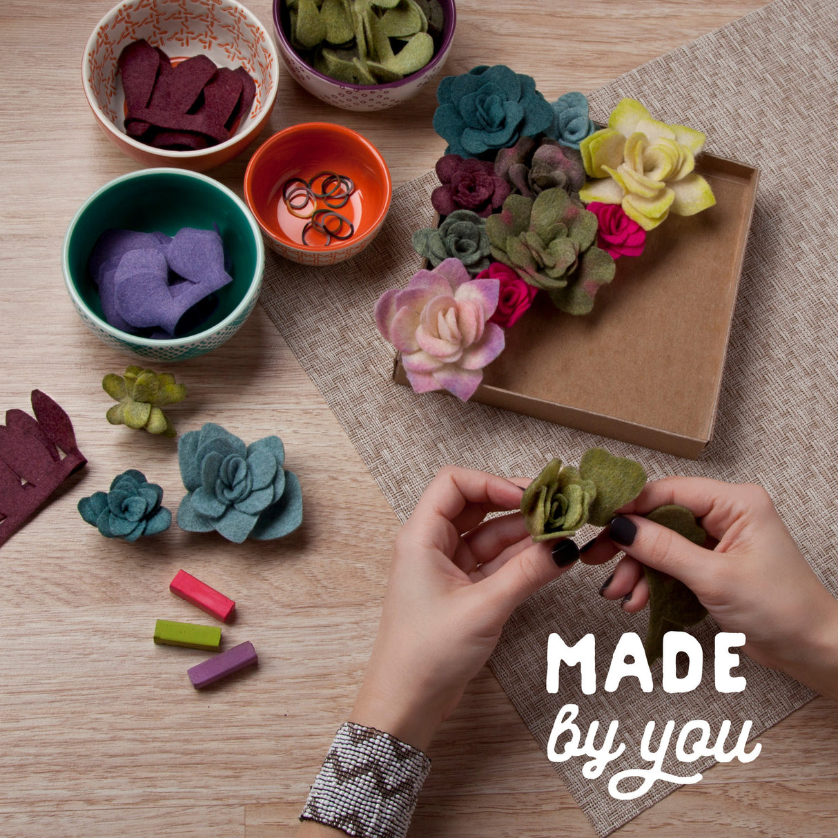 Craft Crush Felt Succulents Kit