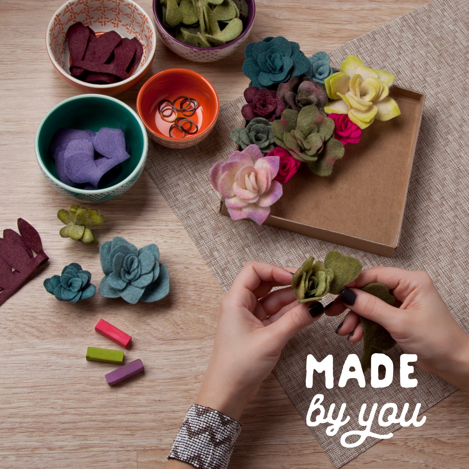 Craft Crush Felt Succulents Kit