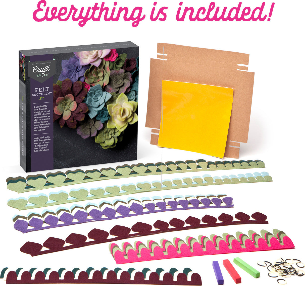Craft Crush Felt Succulents Kit