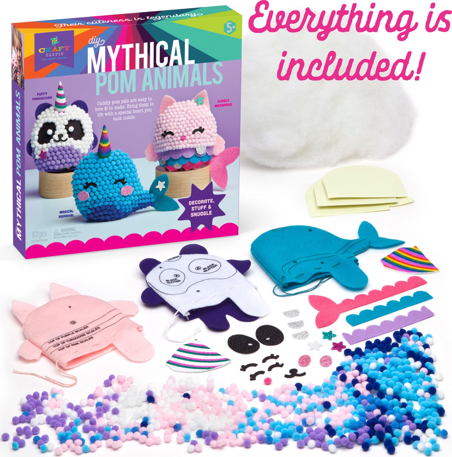 Craft-tastic Mythical Pom Animals Kit