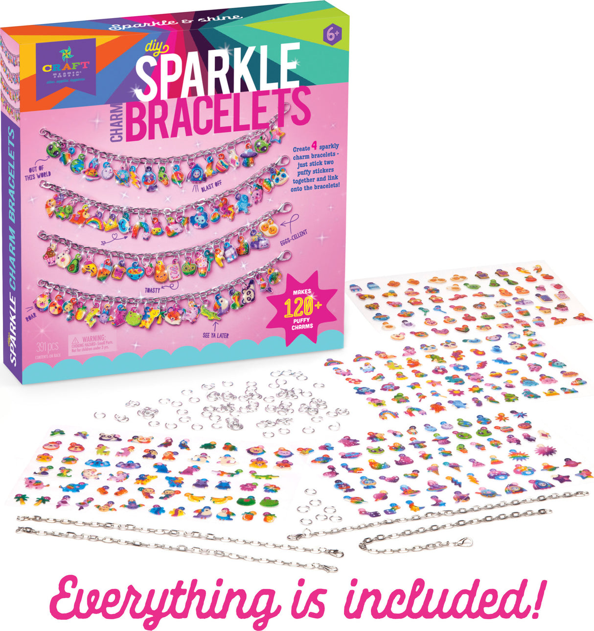 Diy Sparkle Charm Bracelets