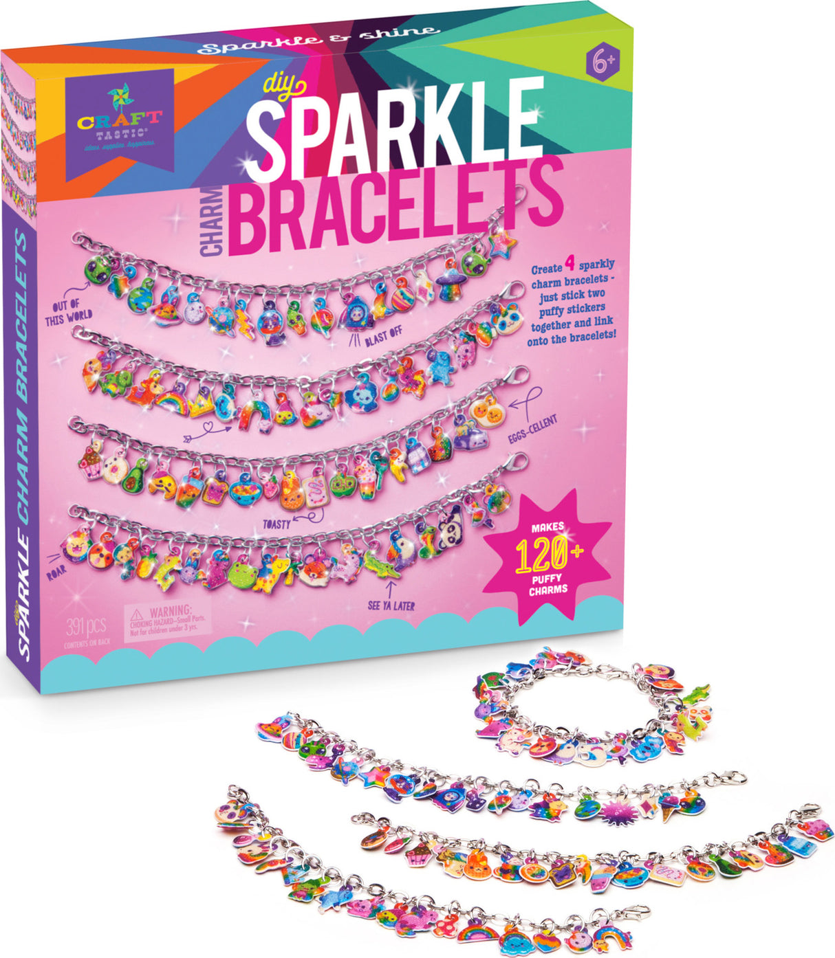 Diy Sparkle Charm Bracelets