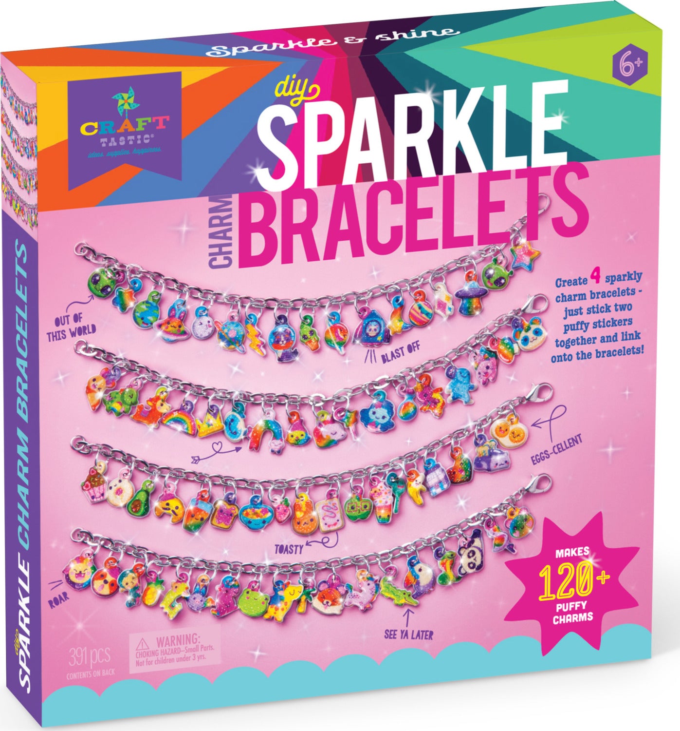 Diy Sparkle Charm Bracelets
