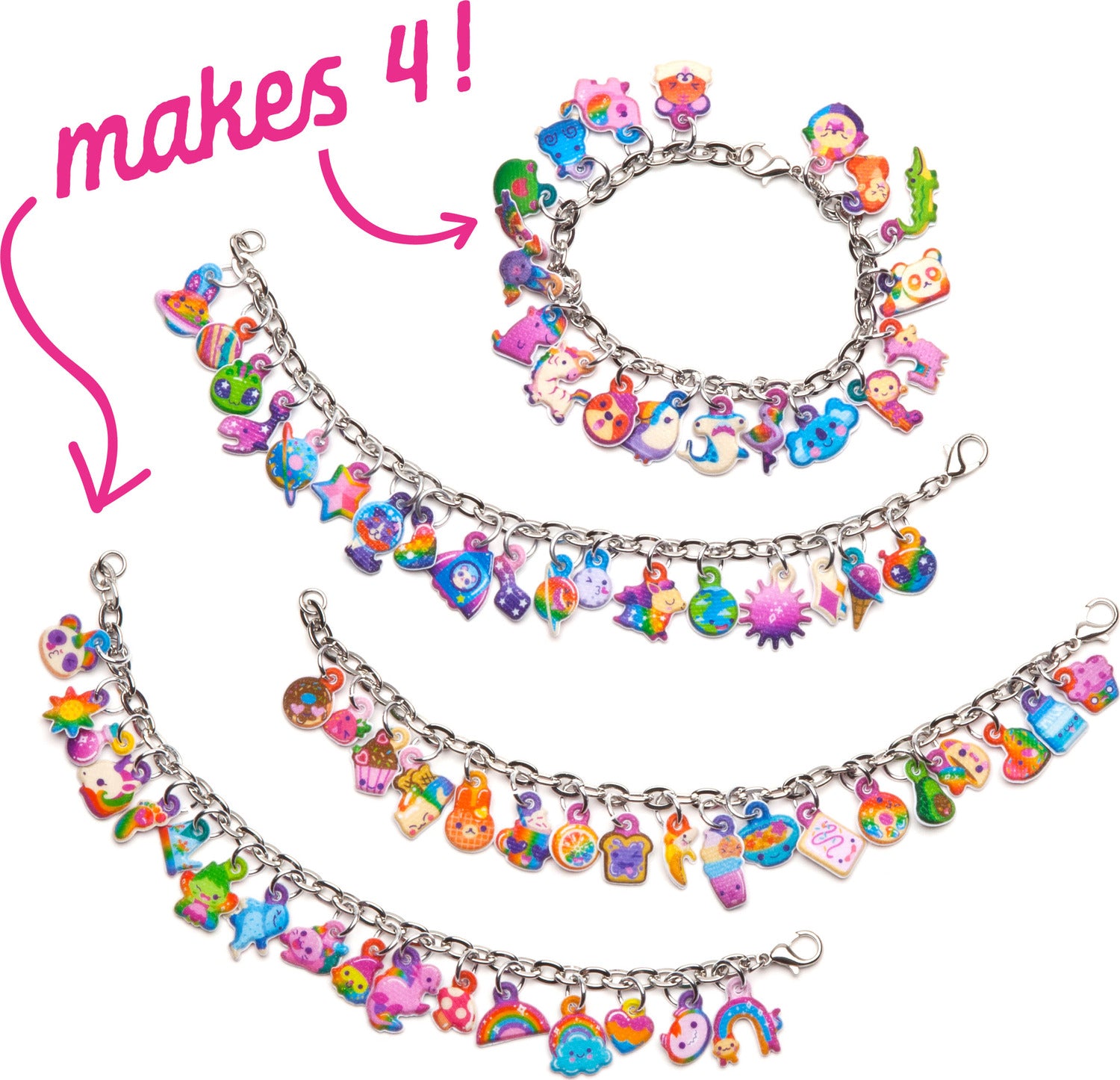Diy Sparkle Charm Bracelets