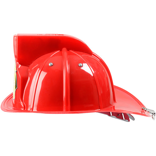 Jr. Fire Fighter, Helmet Only, Red Adj Youth Size, with Siren Light