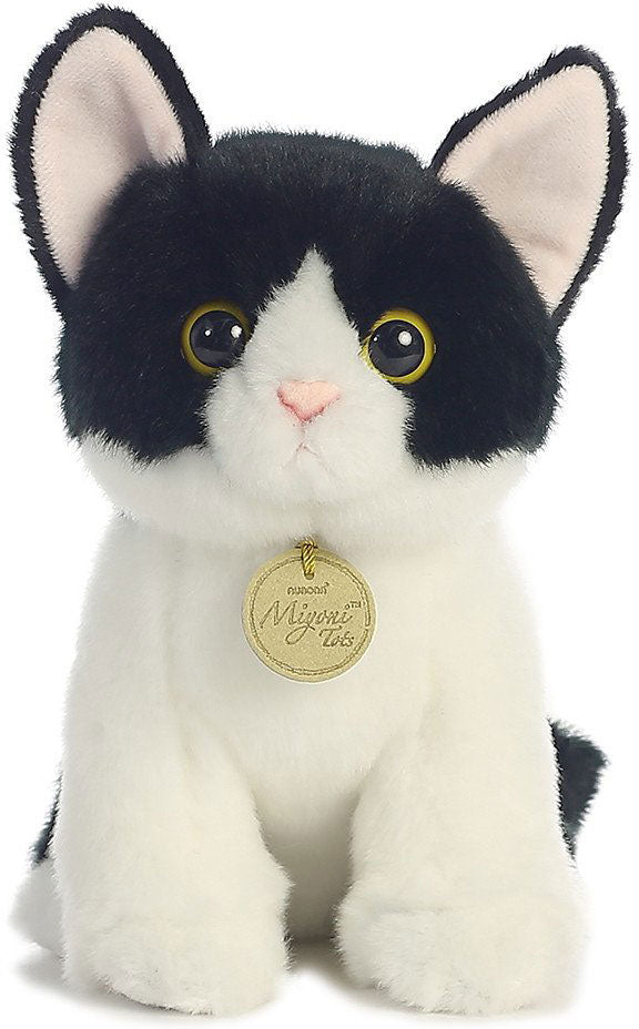 Miyoni - Black And White Tuxedo Kitten 9in