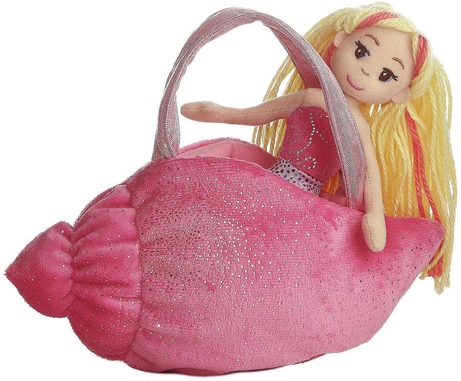 9" Sea Sparkles Pet Carrier - Pink