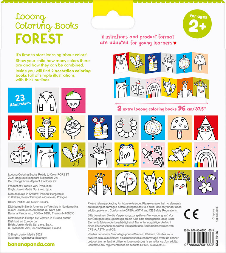 Looong Coloring Books - Ready to Color Forest
