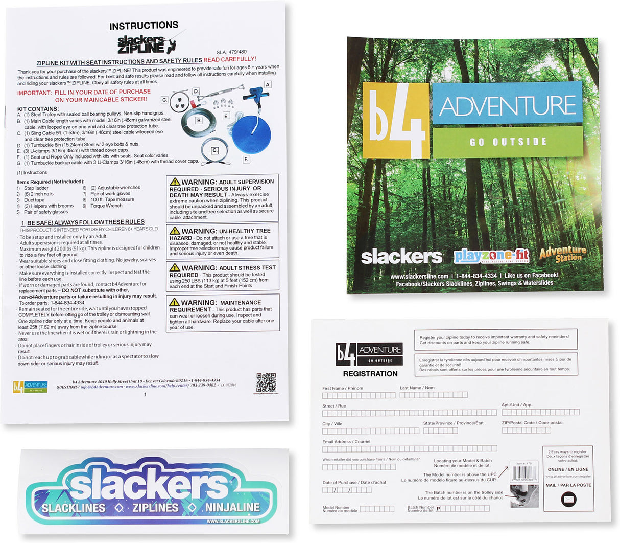 Slackers 90' Zipline Eagle Kit