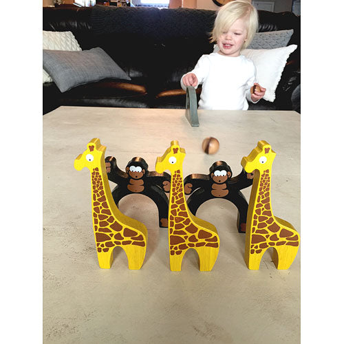 Safari Bowl - wooden bowling game